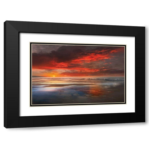 Before The Black Modern Wood Framed Art Print with Double Matting by Calascibetta, Mike