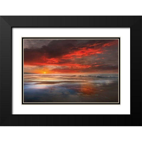 Before The Black Modern Wood Framed Art Print with Double Matting by Calascibetta, Mike