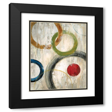 Rendevous Black Modern Wood Framed Art Print with Double Matting by Tava Studios