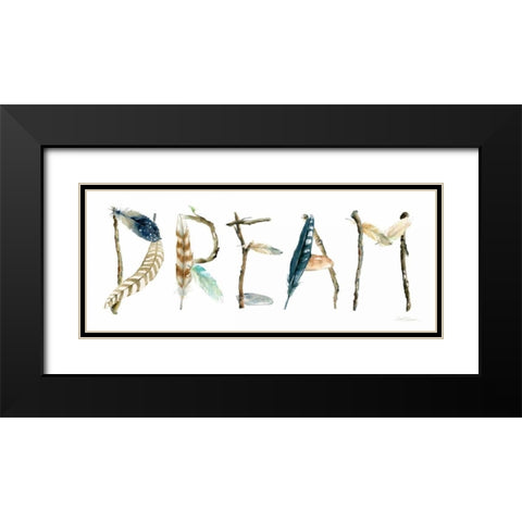 Dream Black Modern Wood Framed Art Print with Double Matting by Robinson, Carol