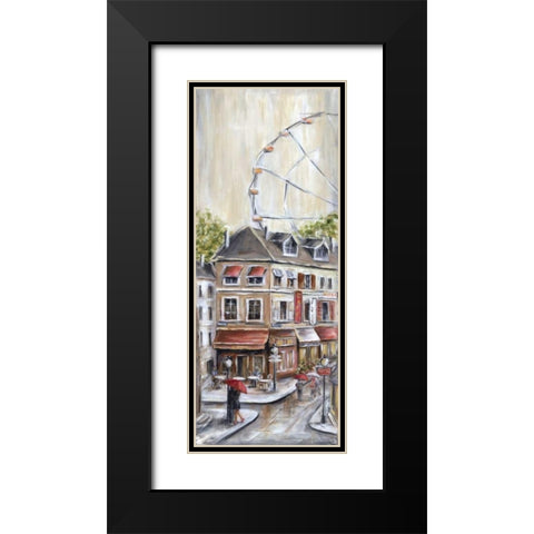 Paris Under the Black Modern Wood Framed Art Print with Double Matting by Dunlap, Marilyn