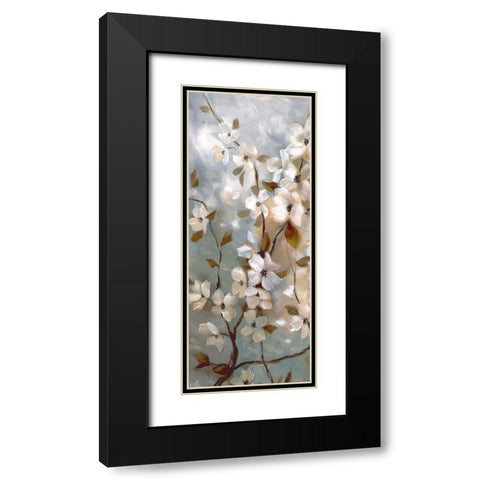 Blossoms of Spring I Black Modern Wood Framed Art Print with Double Matting by Nan