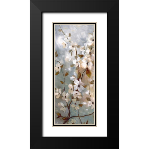 Blossoms of Spring I Black Modern Wood Framed Art Print with Double Matting by Nan