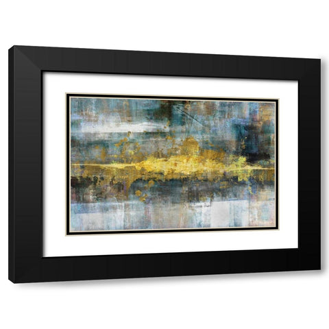 Frequency Black Modern Wood Framed Art Print with Double Matting by Knutsen, Conrad