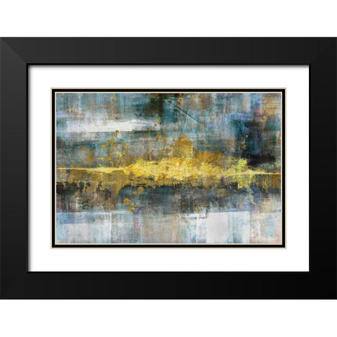 Frequency Black Modern Wood Framed Art Print with Double Matting by Knutsen, Conrad