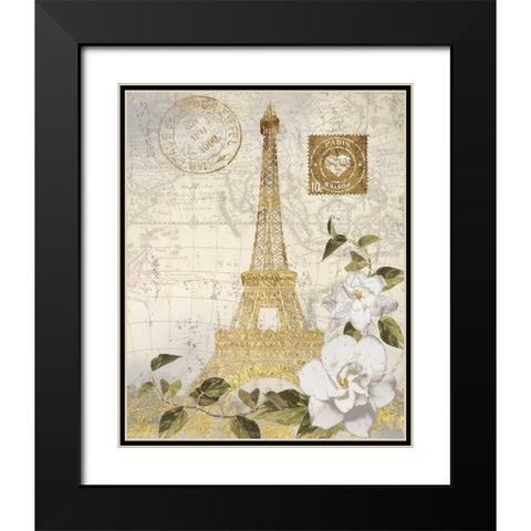 Jaime Je Vis Black Modern Wood Framed Art Print with Double Matting by Nan