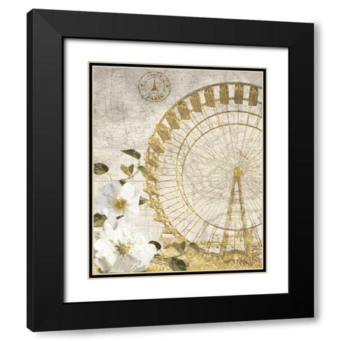 Cest La Vie Black Modern Wood Framed Art Print with Double Matting by Nan