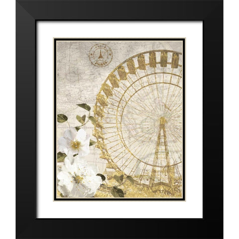 Cest La Vie Black Modern Wood Framed Art Print with Double Matting by Nan