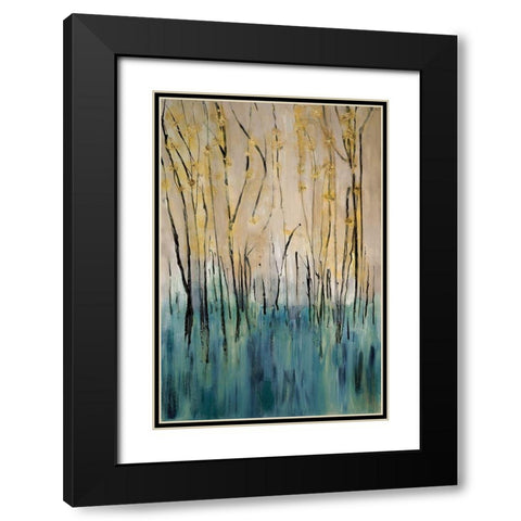 Mountain Air Black Modern Wood Framed Art Print with Double Matting by Jill, Susan