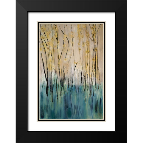 Mountain Air Black Modern Wood Framed Art Print with Double Matting by Jill, Susan
