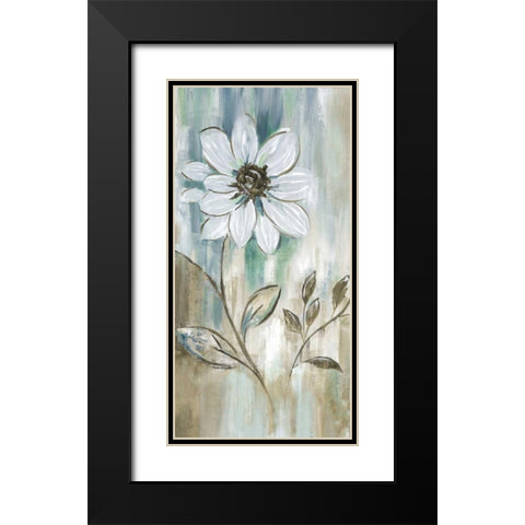 Garden Bloom I Black Modern Wood Framed Art Print with Double Matting by Nan