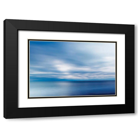 Forever Blue Black Modern Wood Framed Art Print with Double Matting by Delimont, Danita