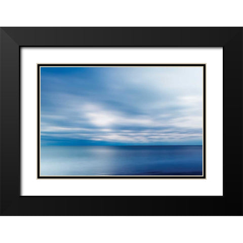 Forever Blue Black Modern Wood Framed Art Print with Double Matting by Delimont, Danita