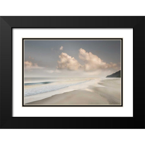 Brighton Shore Black Modern Wood Framed Art Print with Double Matting by Delimont, Danita