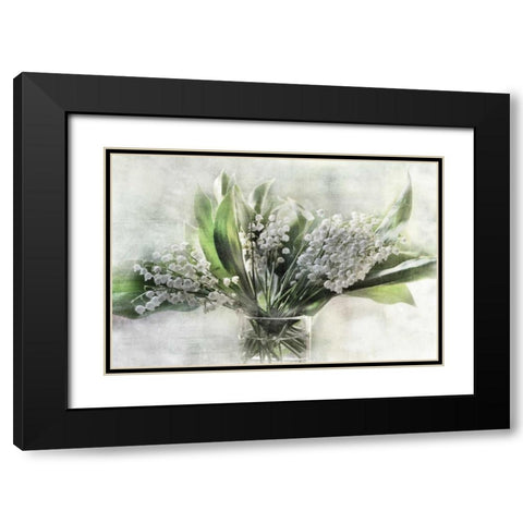Spring Bells I Black Modern Wood Framed Art Print with Double Matting by Weisz, Irene