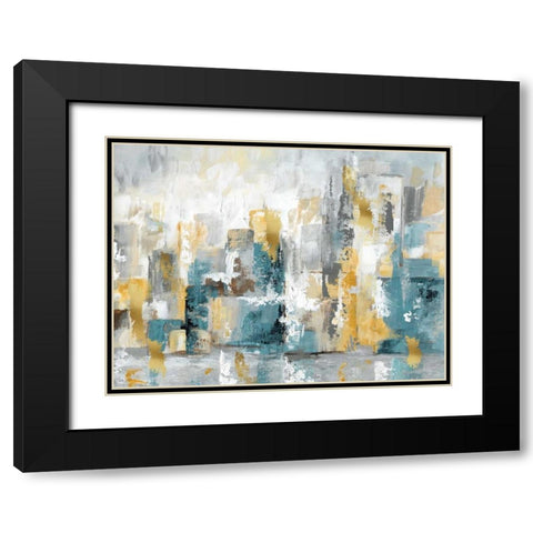 City Views I Black Modern Wood Framed Art Print with Double Matting by Nan