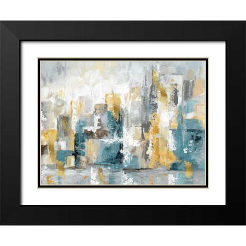 City Views I Black Modern Wood Framed Art Print with Double Matting by Nan