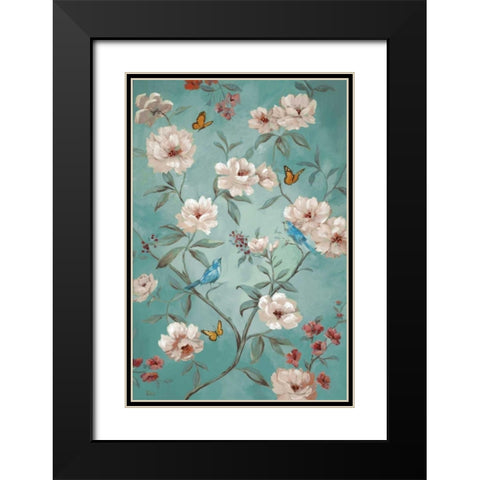 Qin Garden Black Modern Wood Framed Art Print with Double Matting by Nan