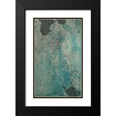 Urban Splatter Black Modern Wood Framed Art Print with Double Matting by Knutsen, Conrad