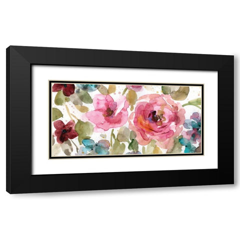 Garden Palette I Black Modern Wood Framed Art Print with Double Matting by Robinson, Carol