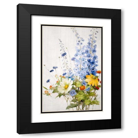Wild Garden I Black Modern Wood Framed Art Print with Double Matting by Daniels, Rogier