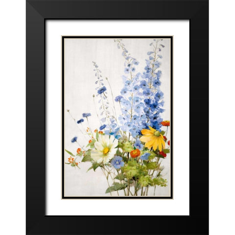 Wild Garden I Black Modern Wood Framed Art Print with Double Matting by Daniels, Rogier