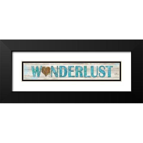 Wanderlust Black Modern Wood Framed Art Print with Double Matting by Robinson, Carol
