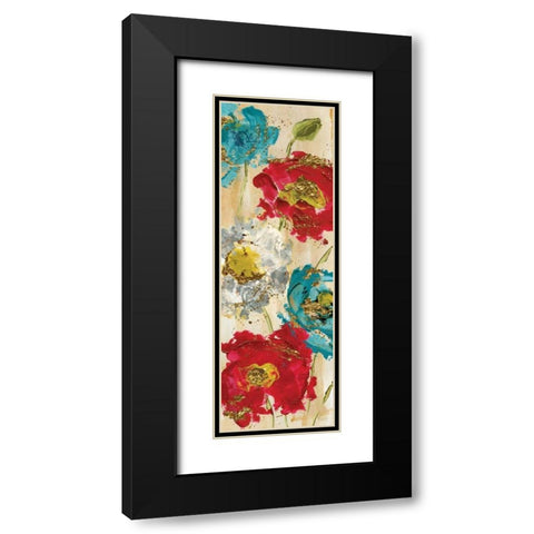 Poppy Spirit I Black Modern Wood Framed Art Print with Double Matting by Craven, Katrina