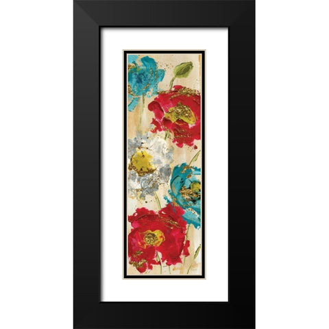 Poppy Spirit I Black Modern Wood Framed Art Print with Double Matting by Craven, Katrina