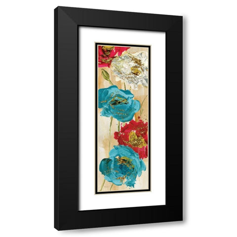 Poppy Spirit II Black Modern Wood Framed Art Print with Double Matting by Craven, Katrina