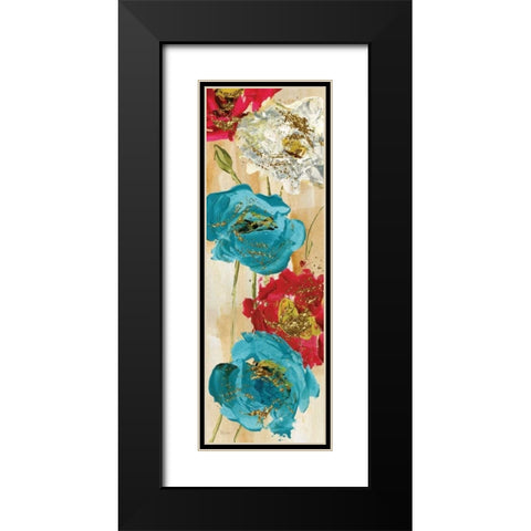 Poppy Spirit II Black Modern Wood Framed Art Print with Double Matting by Craven, Katrina