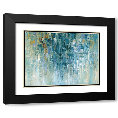 I Love the Rain Black Modern Wood Framed Art Print with Double Matting by Nan