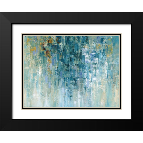 I Love the Rain Black Modern Wood Framed Art Print with Double Matting by Nan