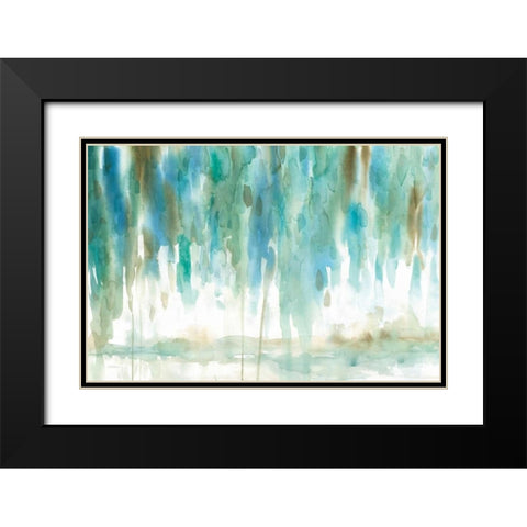 Rainwashed Black Modern Wood Framed Art Print with Double Matting by Robinson, Carol
