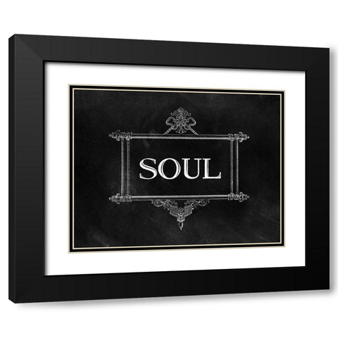 Soul Mates I Black Modern Wood Framed Art Print with Double Matting by CAD Designs