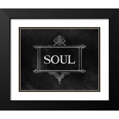 Soul Mates I Black Modern Wood Framed Art Print with Double Matting by CAD Designs