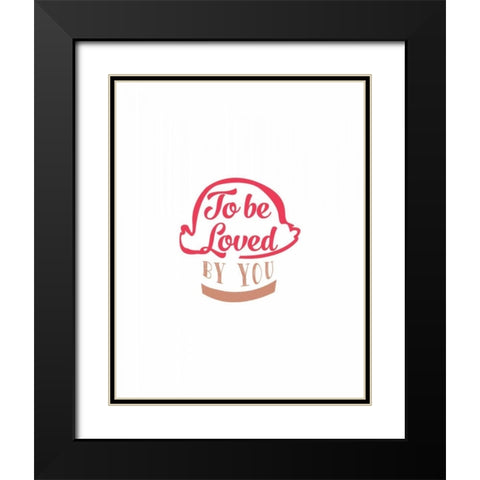 How Sweet It Is Black Modern Wood Framed Art Print with Double Matting by CAD Designs