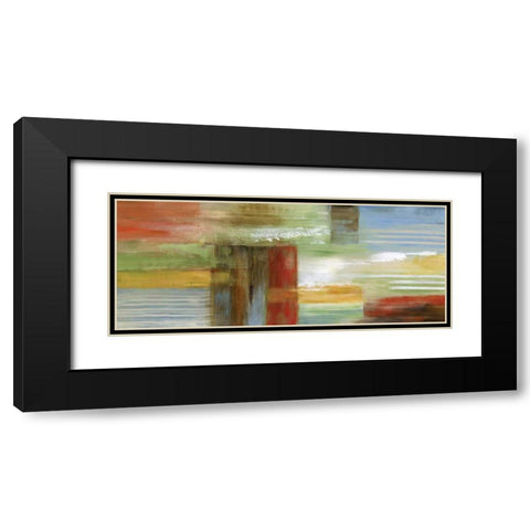 Penny Lane Black Modern Wood Framed Art Print with Double Matting by Nan