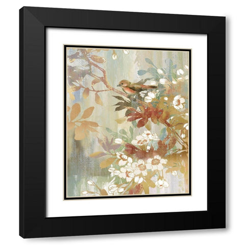 Spring in Bloom Black Modern Wood Framed Art Print with Double Matting by Nan