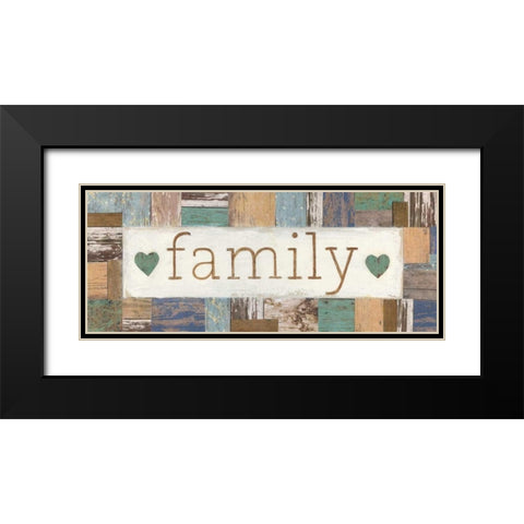 Family Black Modern Wood Framed Art Print with Double Matting by Tava Studios