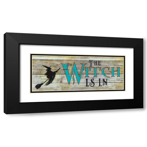 The Witch is In Black Modern Wood Framed Art Print with Double Matting by Tava, Janet