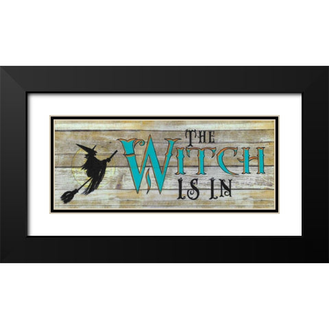 The Witch is In Black Modern Wood Framed Art Print with Double Matting by Tava, Janet