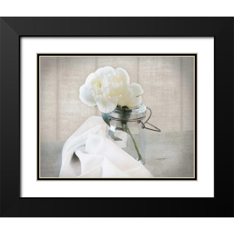 Mason Jar Bloom I Black Modern Wood Framed Art Print with Double Matting by Delimont, Danita