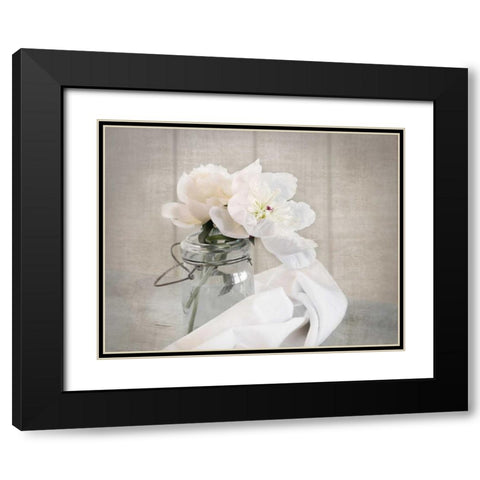 Mason Jar Bloom II Black Modern Wood Framed Art Print with Double Matting by Delimont, Danita