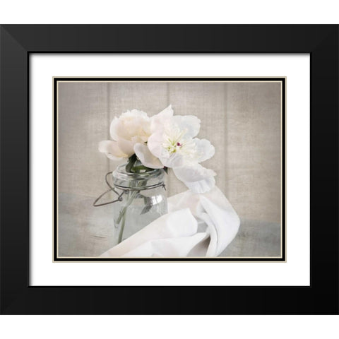 Mason Jar Bloom II Black Modern Wood Framed Art Print with Double Matting by Delimont, Danita