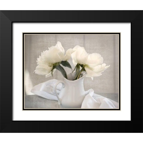 Farmhouse Blooms Black Modern Wood Framed Art Print with Double Matting by Delimont, Danita