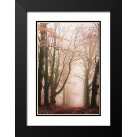 Pink Avenue Black Modern Wood Framed Art Print with Double Matting by Van de Goor, Lars