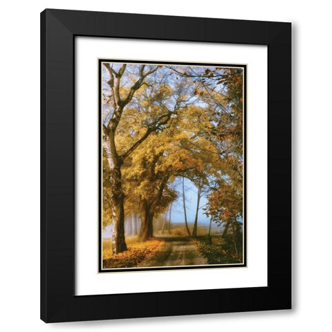 The Road to You Black Modern Wood Framed Art Print with Double Matting by Van de Goor, Lars