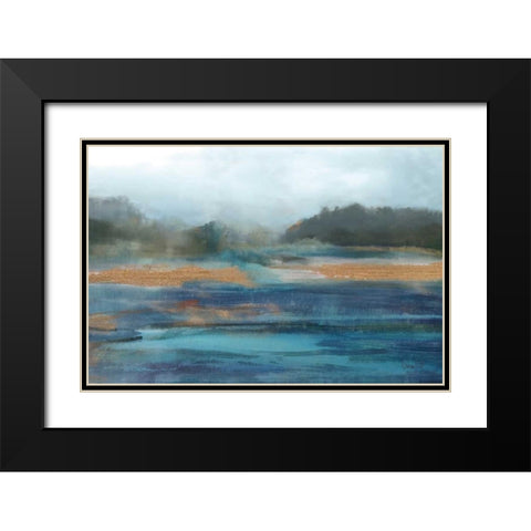 Cold Spring Black Modern Wood Framed Art Print with Double Matting by Jill, Susan