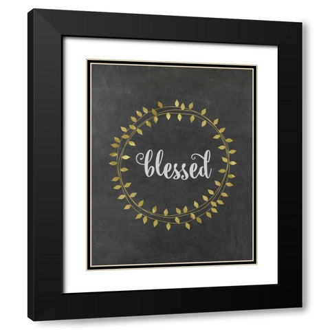 Blessed Black Modern Wood Framed Art Print with Double Matting by Murray, Amanda